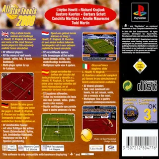 Yannick Noah All Star Tennis 2000 dos