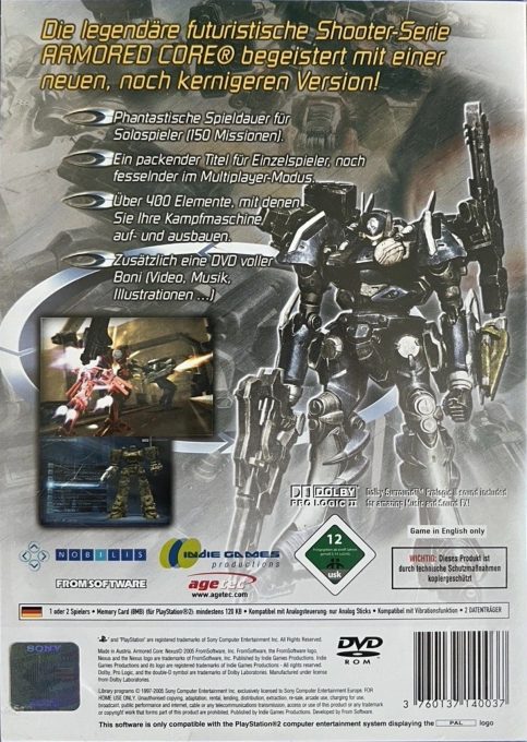 Armored Core : Nexus - Dos