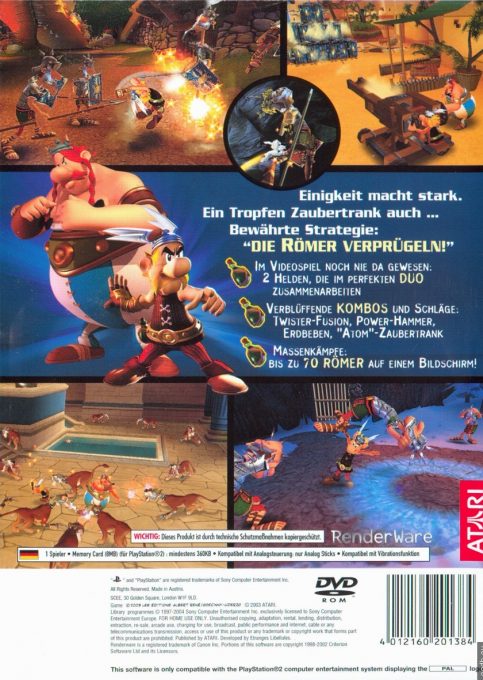 Asterix & Obelix : Kick Buttix - Dos