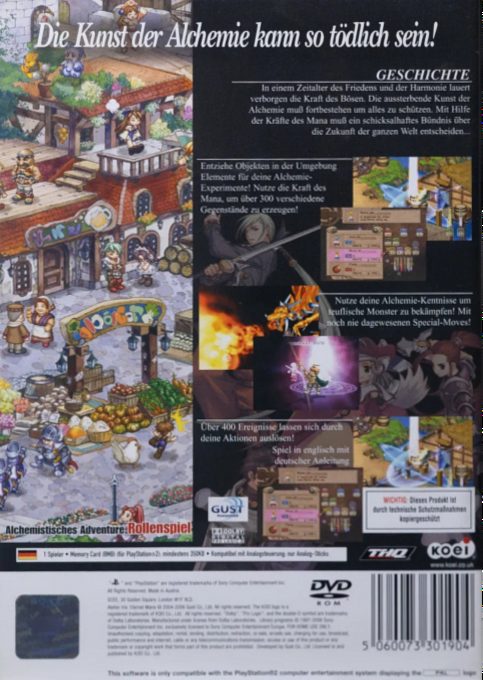 Atelier Iris : Eternal Mana - Dos