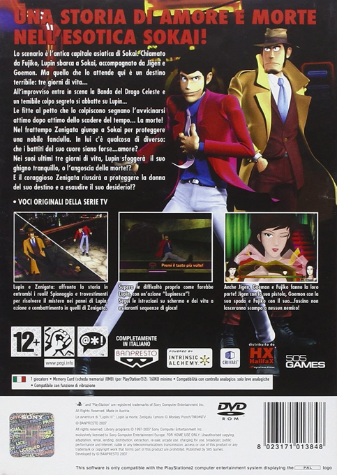 Avventure di "Lupin III" - Lupin la morte, Zenigata l'amore, Le - Dos