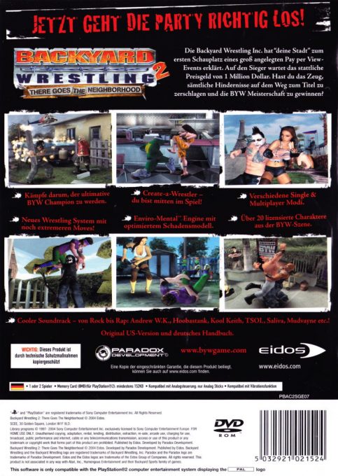 Backyard Wrestling 2 : There Goes the Neighborhood - Dos