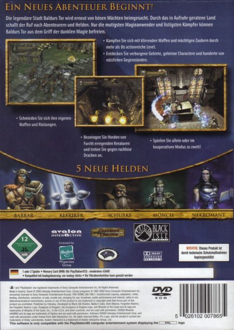 Baldur's Gate : Dark Alliance II - Dos