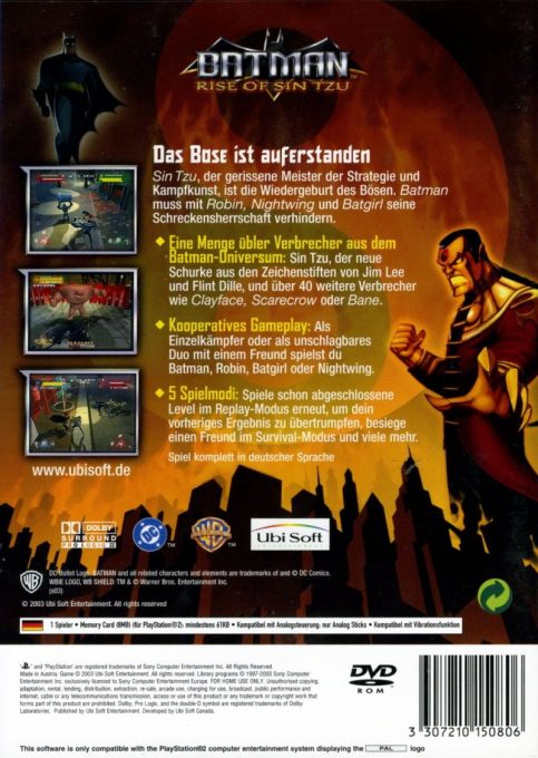 Batman : Rise of Sin Tzu - Dos