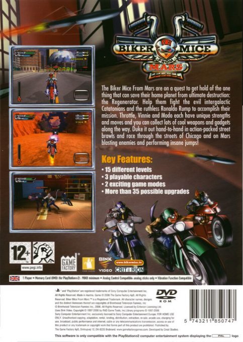 Biker Mice from Mars - Dos