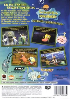 Bob L'éponge : La Bataille de Bikini Bottom - Dos