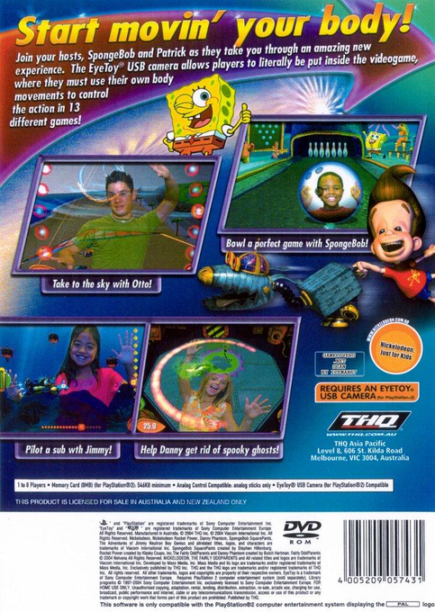 Bouge ! Avec Bob L'Eponge Et Ses Amis - Dos