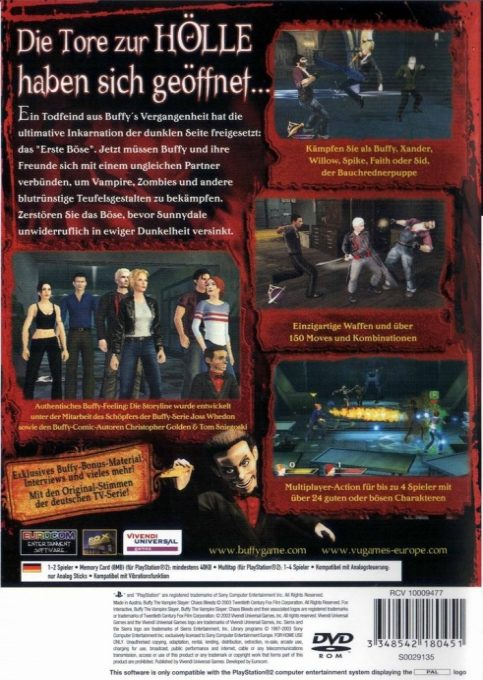Buffy Contre Les Vampires : Chaos Bleeds - Dos