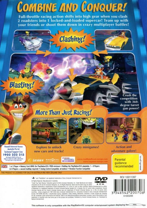 Crash Tag Team Racing - Dos