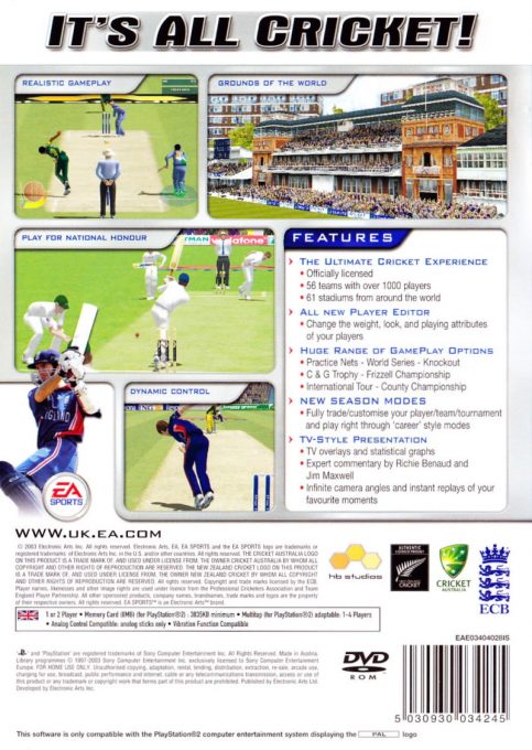Cricket 2004 - Dos