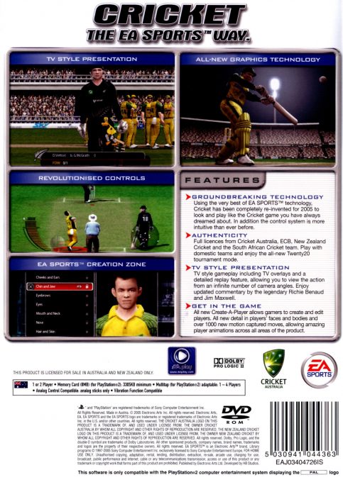 Cricket 2005 - Dos