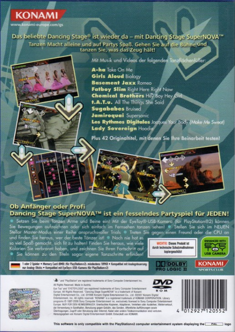 Dance Dance Revolution SuperNova - Dos