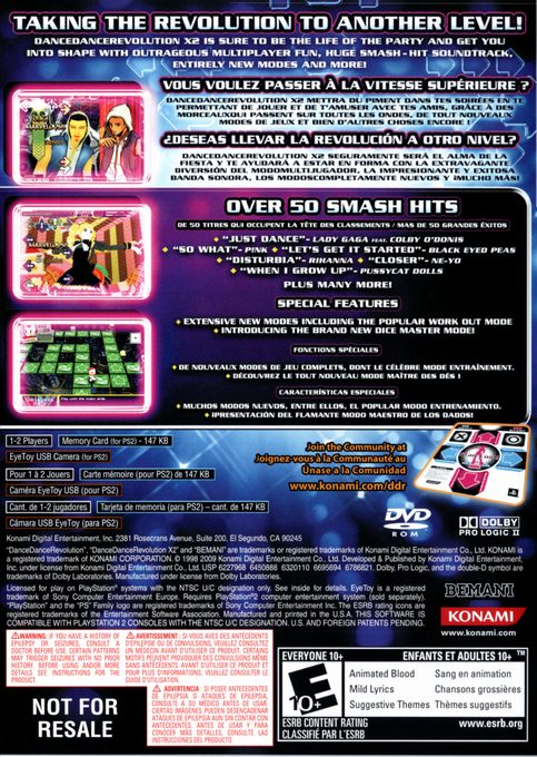 Dance Dance Revolution X2 - Dos