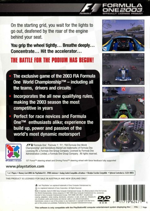 Formula One 2003 - Dos