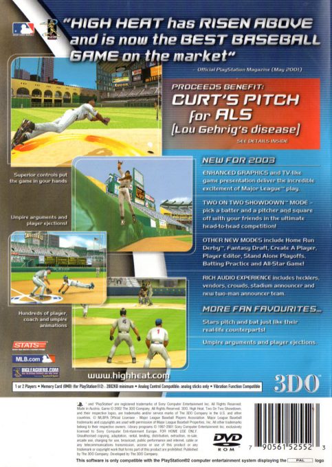 High Heat Major League Baseball 2002 - Dos