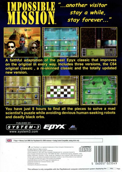 Impossible Mission - Dos