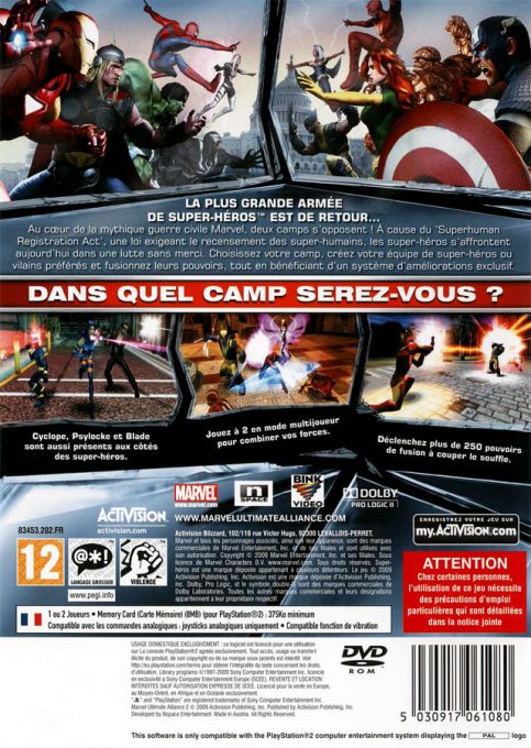 Marvel : Ultimate Alliance - Dos