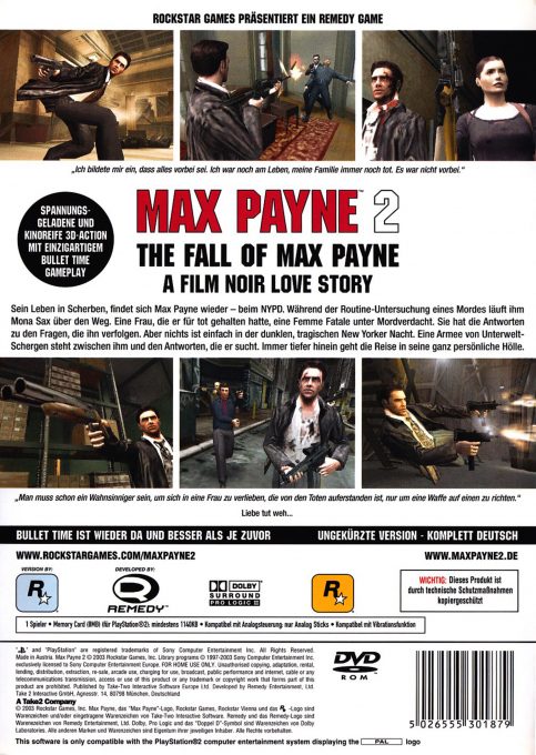 Max Payne 2 : The Fall of Max Payne - Dos