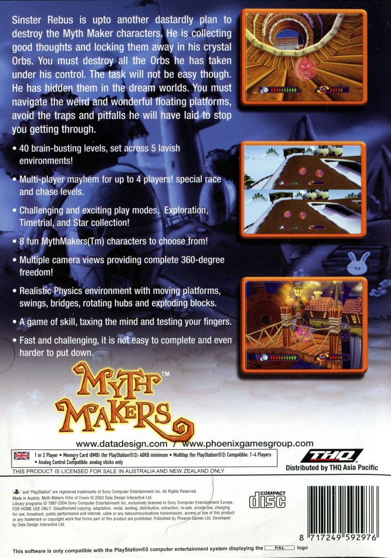 Myth Makers - Orbs Of Doom - Dos