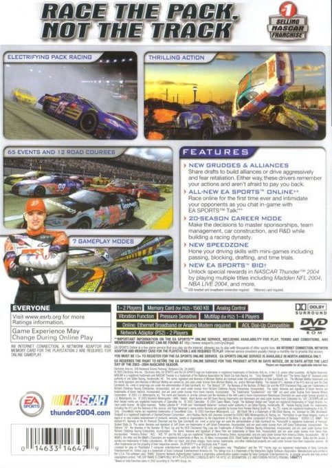 NASCAR Thunder 2004 dos