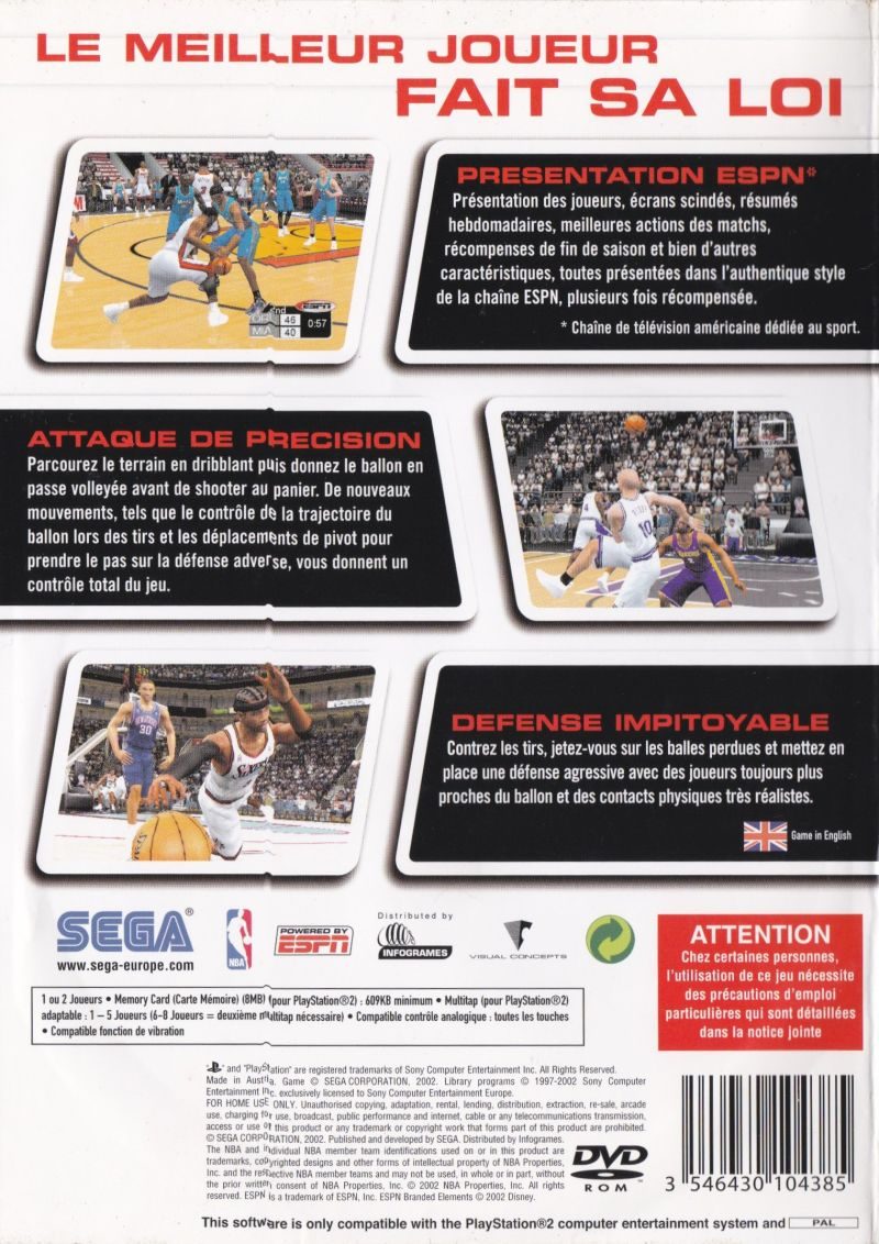 NBA 2K3 dos