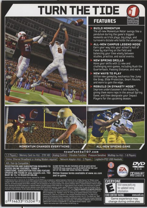 NCAA Football 06 - Dos