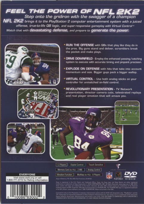 NFL 2K2 - Dos