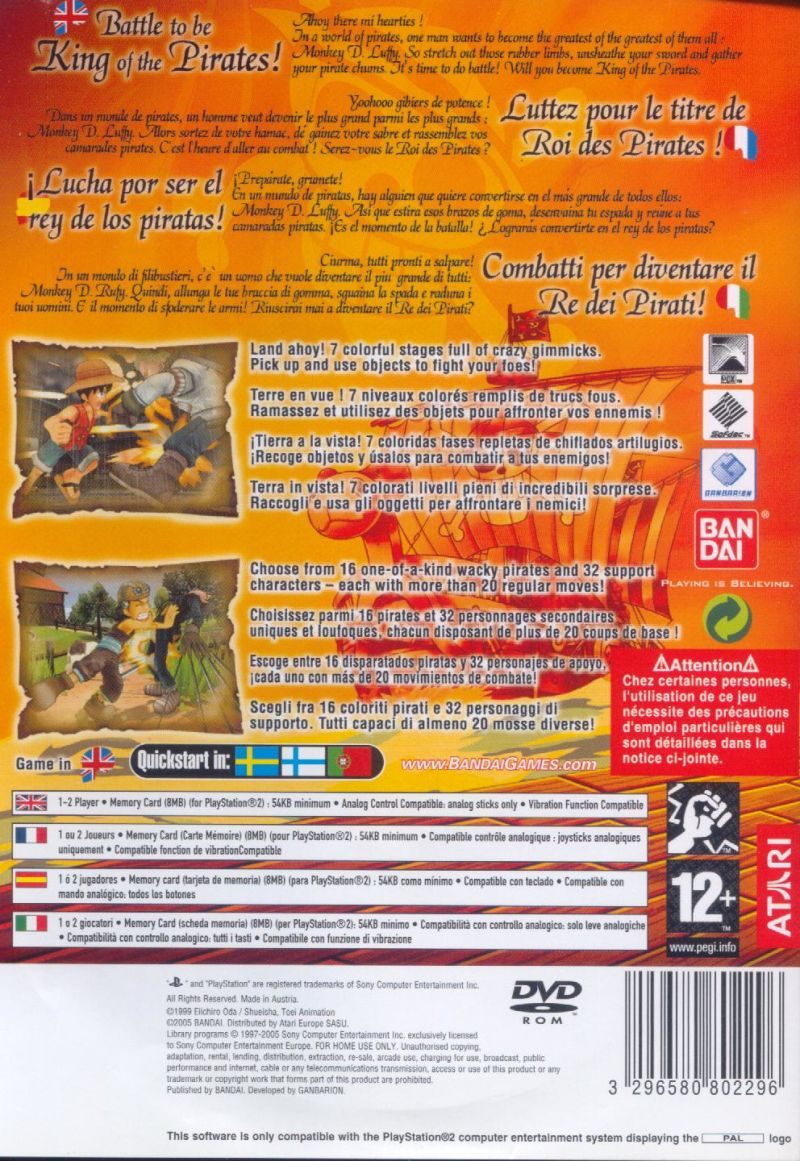 One Piece Grand Battle 3 - Dos