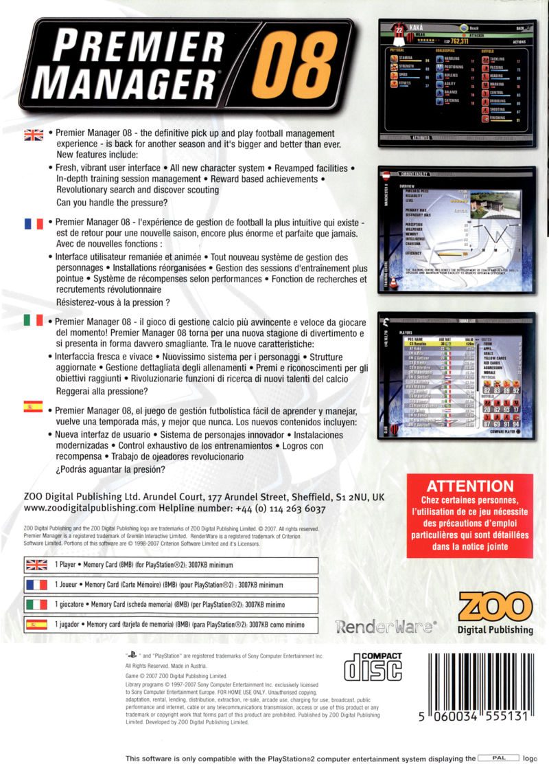 Premier Manager 08 dos