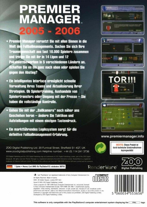 Premier Manager 2005-2006 dos
