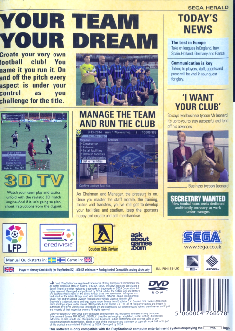 Pro Soccer Club o Tsukurou! Europe Championship dos