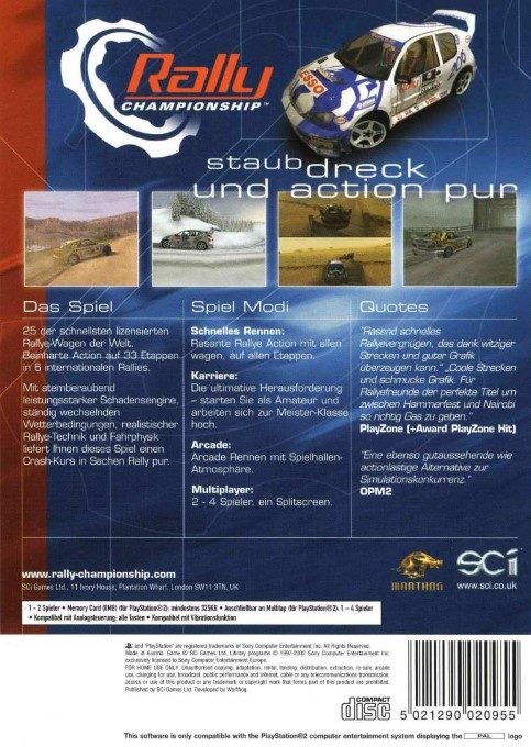 Rally Championship - Dos