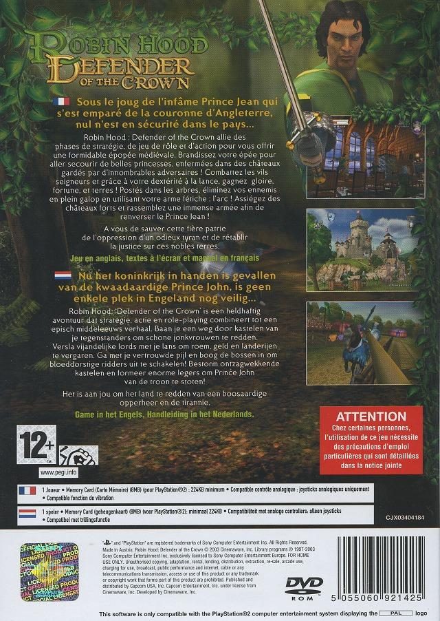 Robin Hood : Defender of the Crown - Dos