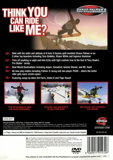 Shaun Palmer's Pro Snowboarder dos