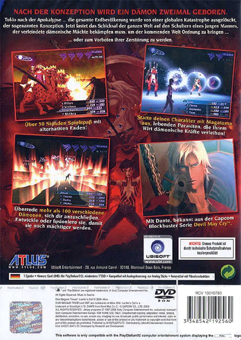 Shin Megami Tensei : Nocturne - Dos