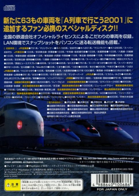 Train Kit for A Ressha de Ikou 2001 dos