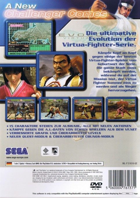 Virtua Fighter 4 : Evolution - Dos