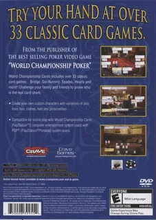 World Championship Cards dos