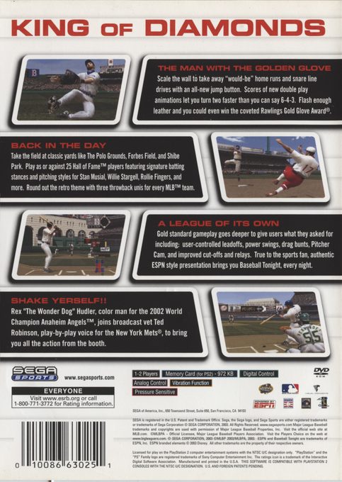 World Series Baseball 2K3 dos