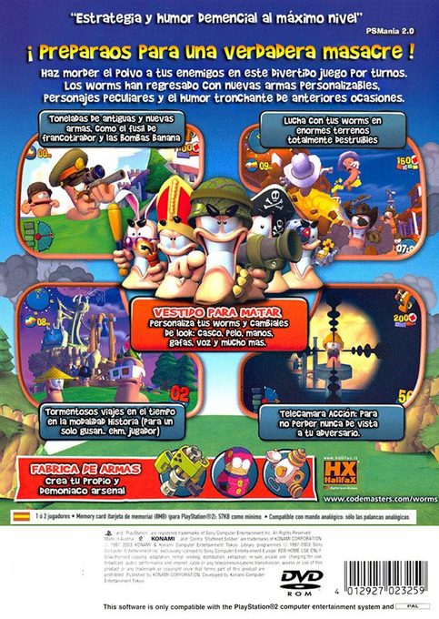 Worms 4 : Mayhem - Dos