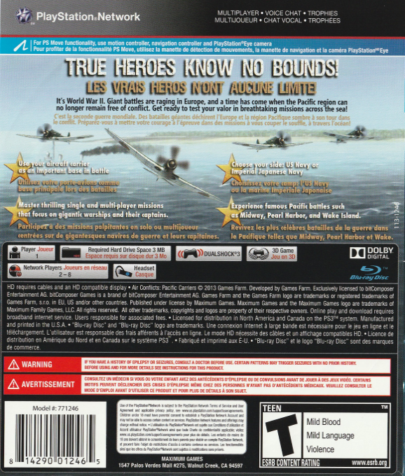 Air Conflicts : Pacific Carriers - Dos