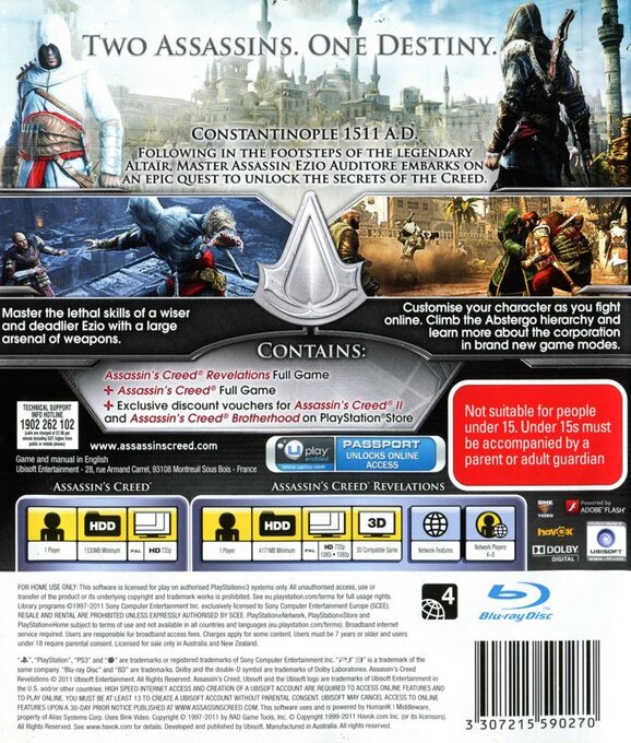 Assassin's Creed - Revelations - Special Edition - Dos