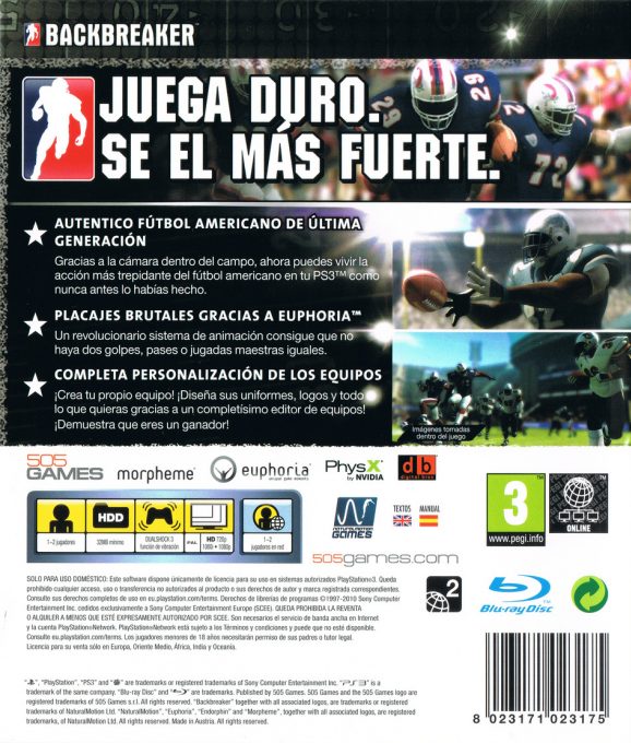 Backbreaker dos