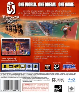 Beijing 2008 : Le Jeu Vidéo Officiel des Jeux Olympiques - Dos