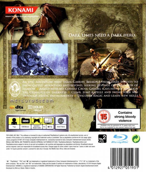 Castlevania : Lords of Shadow dos