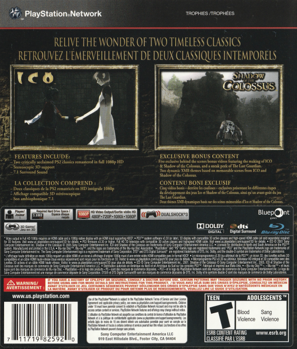 Classics HD : Ico & Shadow of the Colossus - Dos