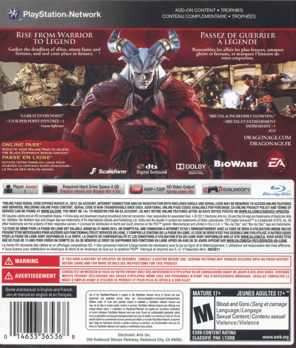 Dragon Age II - Dos