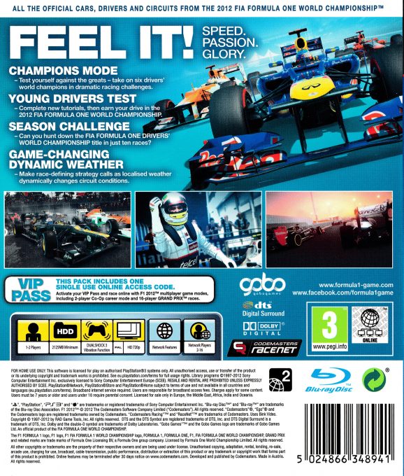 F1 2012 - Dos