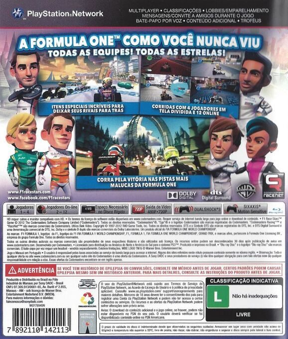 F1 Race Stars - Dos