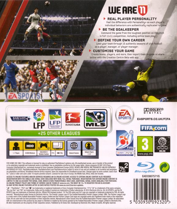 Fifa 11 dos